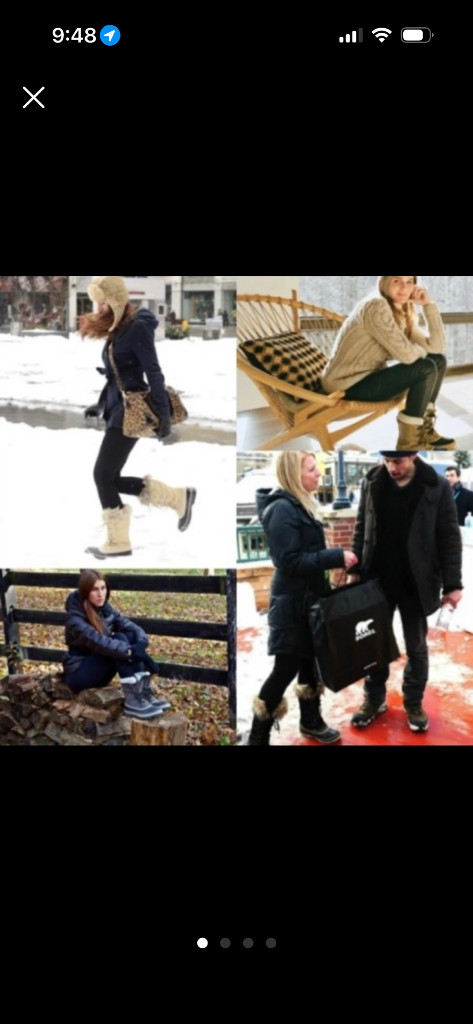 Sorel 소렐 레이스업 털 부츠 36 이미지