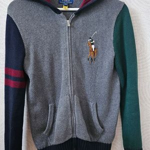폴로랄프로렌키즈 니트 후드집업L(14~16)