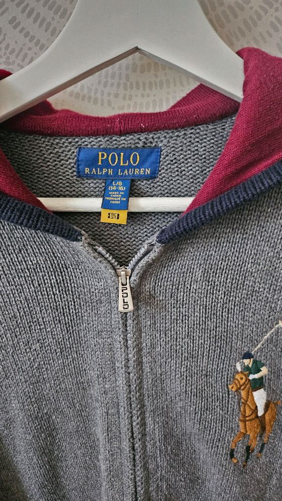 폴로랄프로렌키즈 니트 후드집업L(14~16)--1