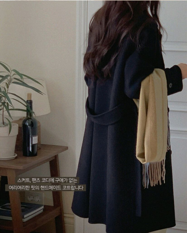 프롬헤드투토 세르니 더블 핸드메이드 롱 코트(구스안감) 이미지