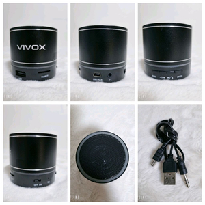 VIVOX 블랙 휴대용 미니 블루투스 스피커 CMK-40CBS 이미지
