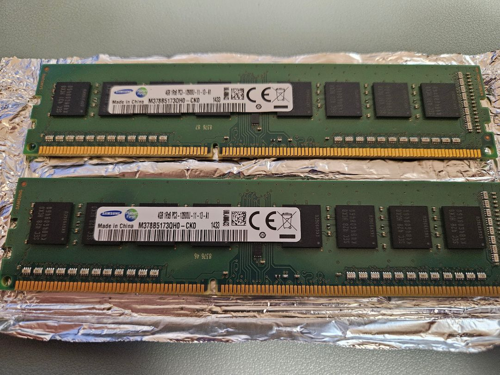 삼성전자 데스크탑용 DDR3 4GB PC3-12800U 2개 이미지