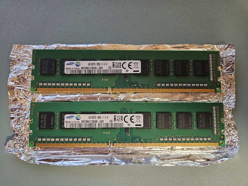 삼성전자 데스크탑용 DDR3 4GB PC3-12800U 2개 이미지
