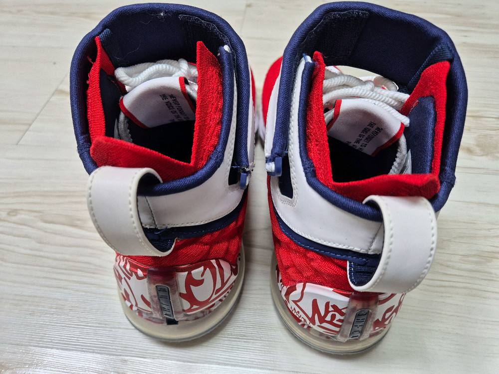 [A+급] 나이키 르브론 17 그래피티 레드--3