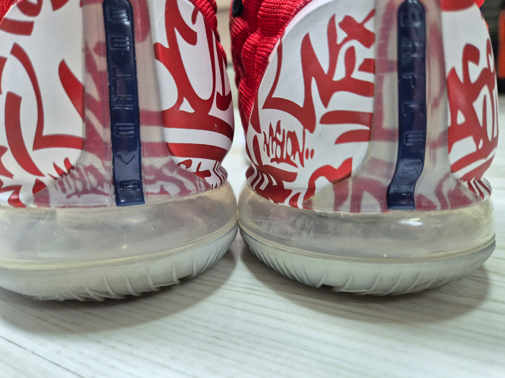 [A+급] 나이키 르브론 17 그래피티 레드--7