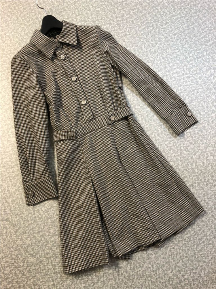 마쥬 체크 플리츠 원피스 올드머니룩 하객룩 결혼식 36 정품 maje--1