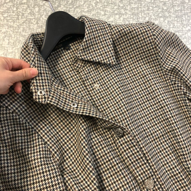 마쥬 체크 플리츠 원피스 올드머니룩 하객룩 결혼식 36 정품 maje--6