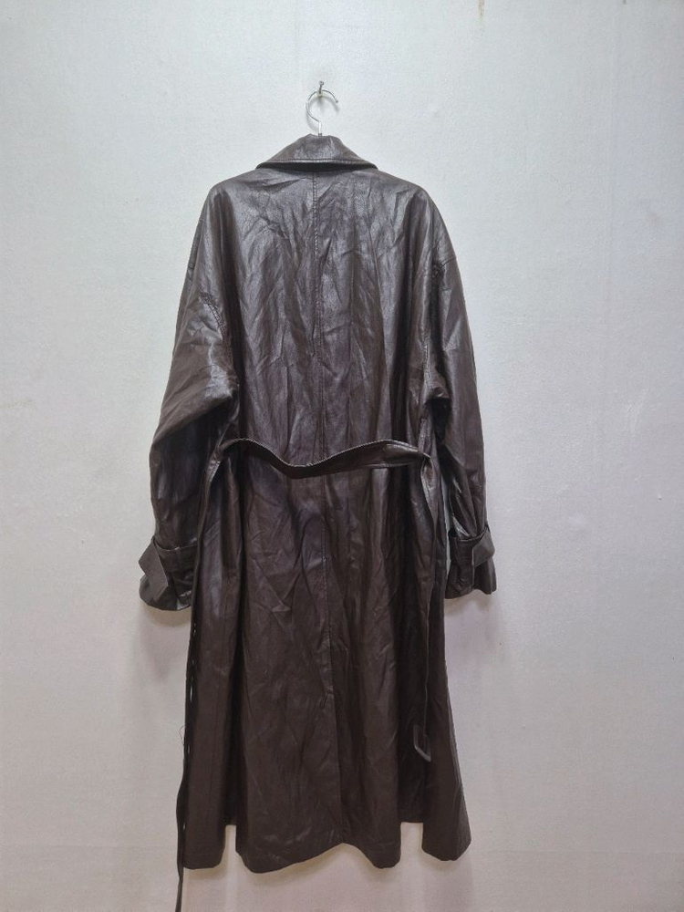 스튜디오 톰보이 에코 레더 루즈 트렌치(프리)--4