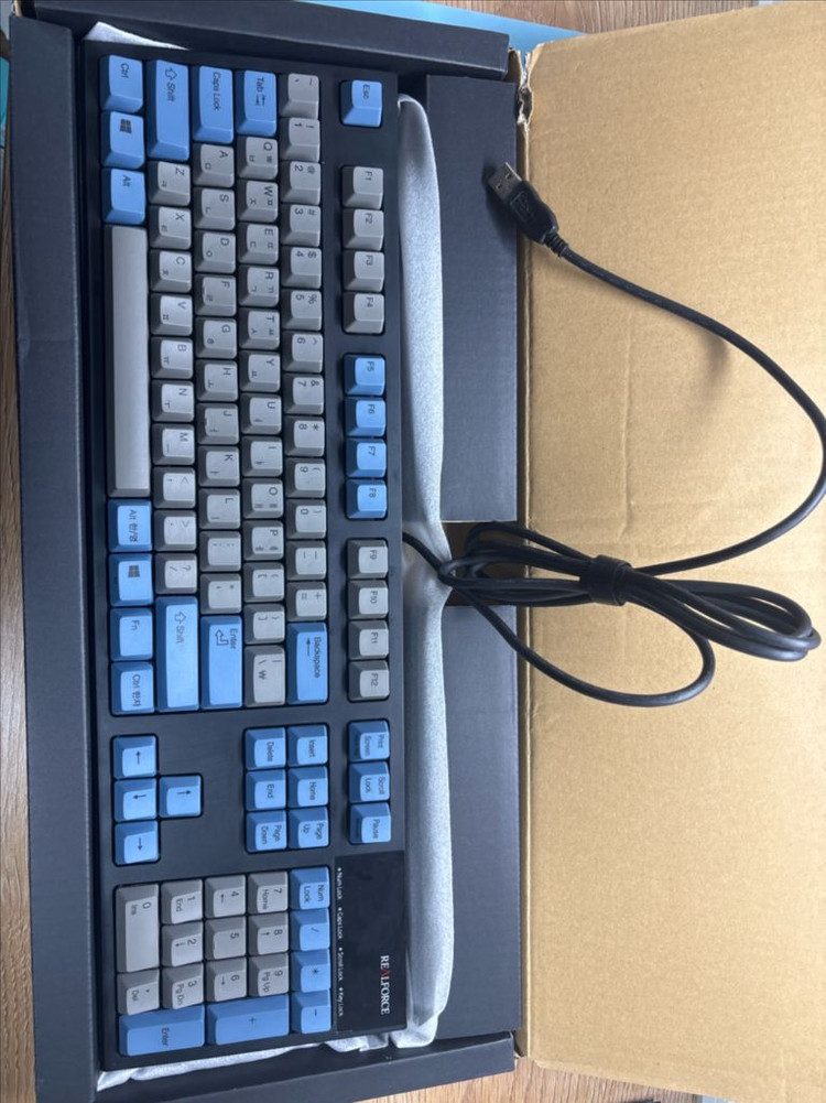 리얼포스R2 저소음 토프레 무접점 풀윤활 45g 키보드 이미지