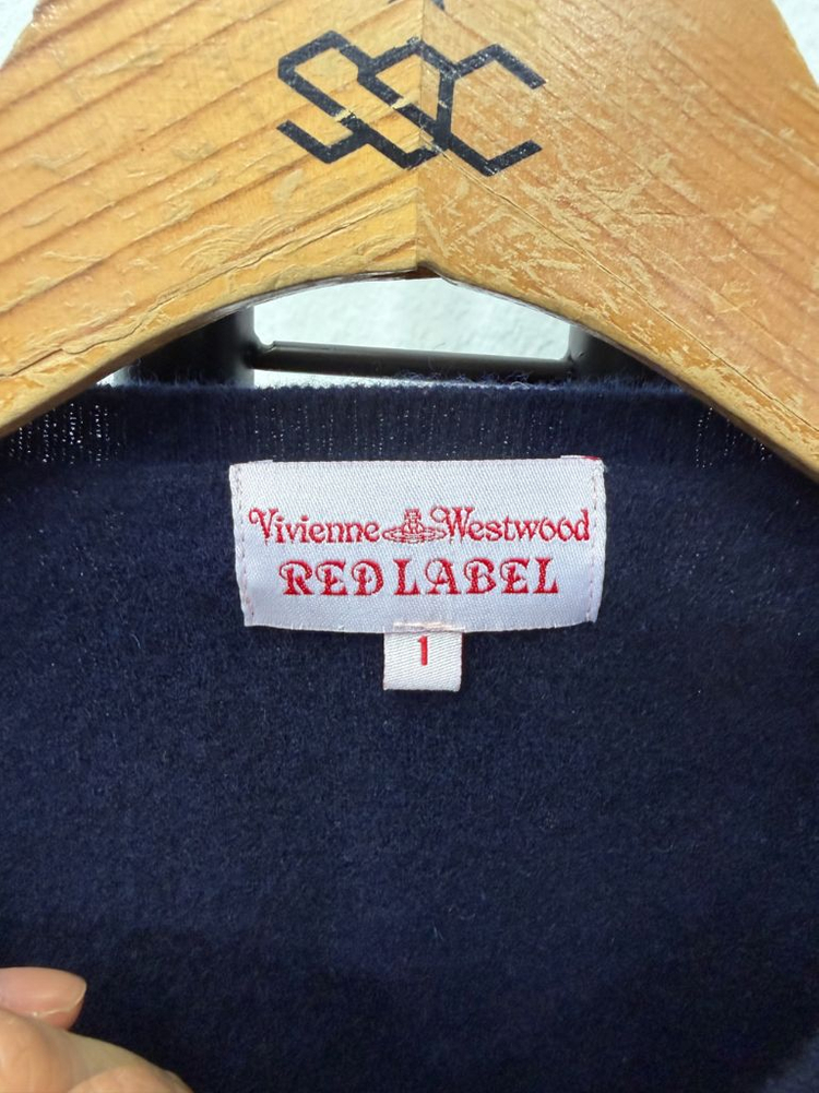 정품) 비비안웨스트우드 자수로고 네이비 가디건 1--5