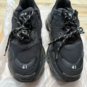 발렌시아가 트리플S 클리어솔 41 블랙 270 이미지