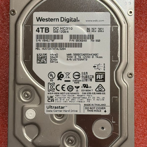 WD HC310 4TB SAS HDD 12G Z840 하드디스크 나스 NAS 이미지
