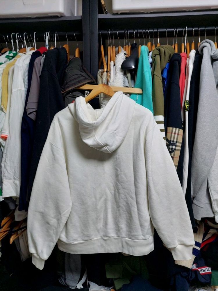 구찌 사슴 자수 GG 후드티 아이보리 M 백화점판 이미지