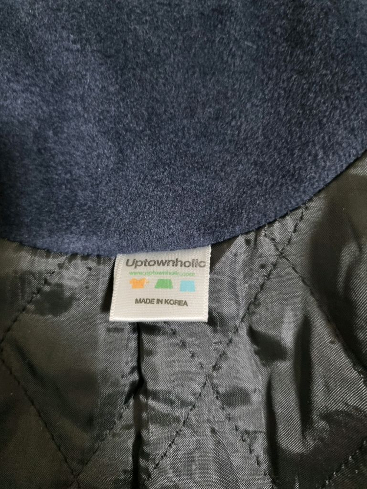 안감누빔 네이비 코트. 프리사이즈--5