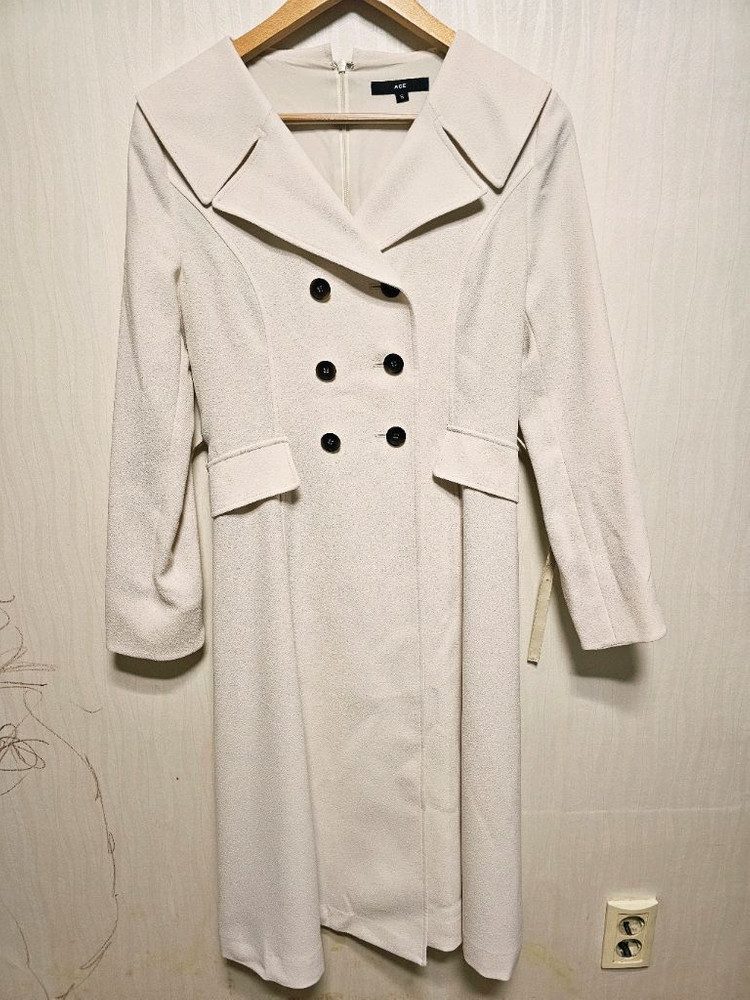 트렌치코트형 원피스 (새상품/봄신상/하객룩/S)--10