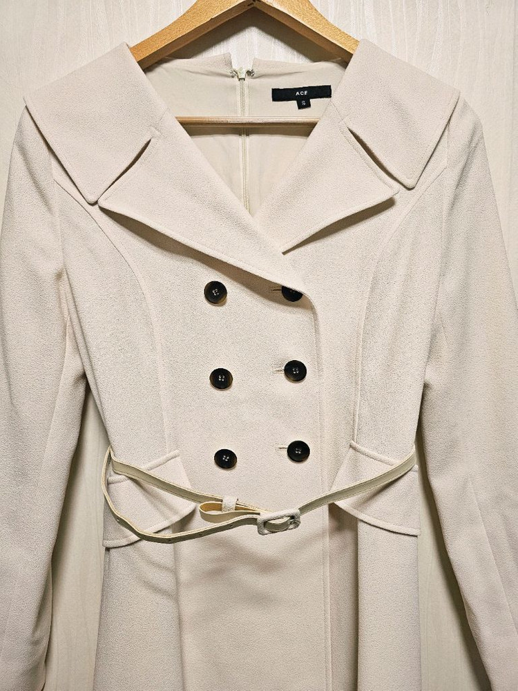 트렌치코트형 원피스 (새상품/봄신상/하객룩/S)--15