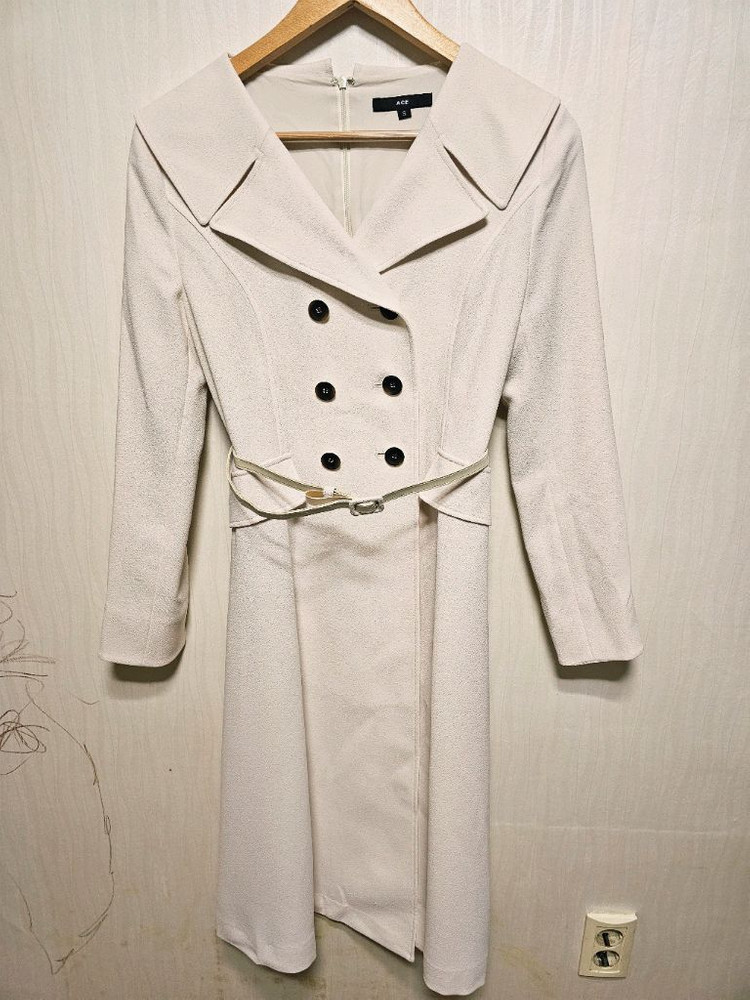 트렌치코트형 원피스 (새상품/봄신상/하객룩/S)--3