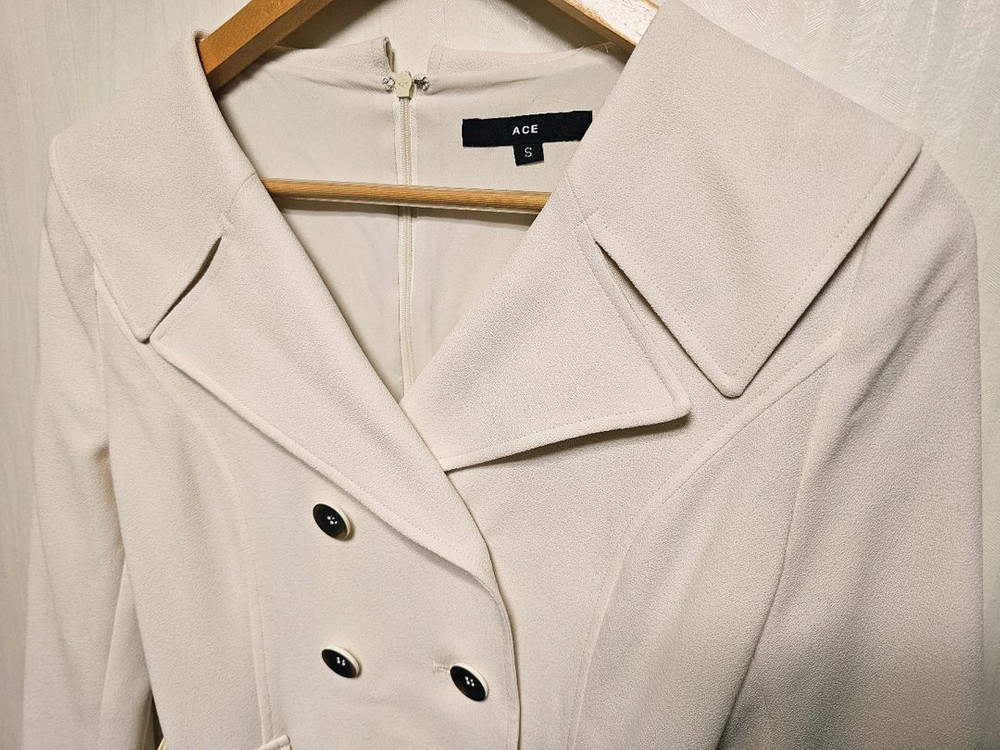 트렌치코트형 원피스 (새상품/봄신상/하객룩/S)--5