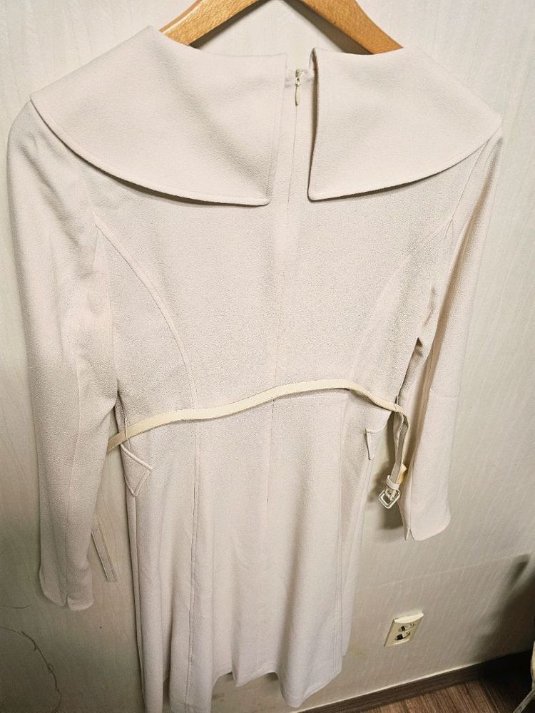 트렌치코트형 원피스 (새상품/봄신상/하객룩/S)--7