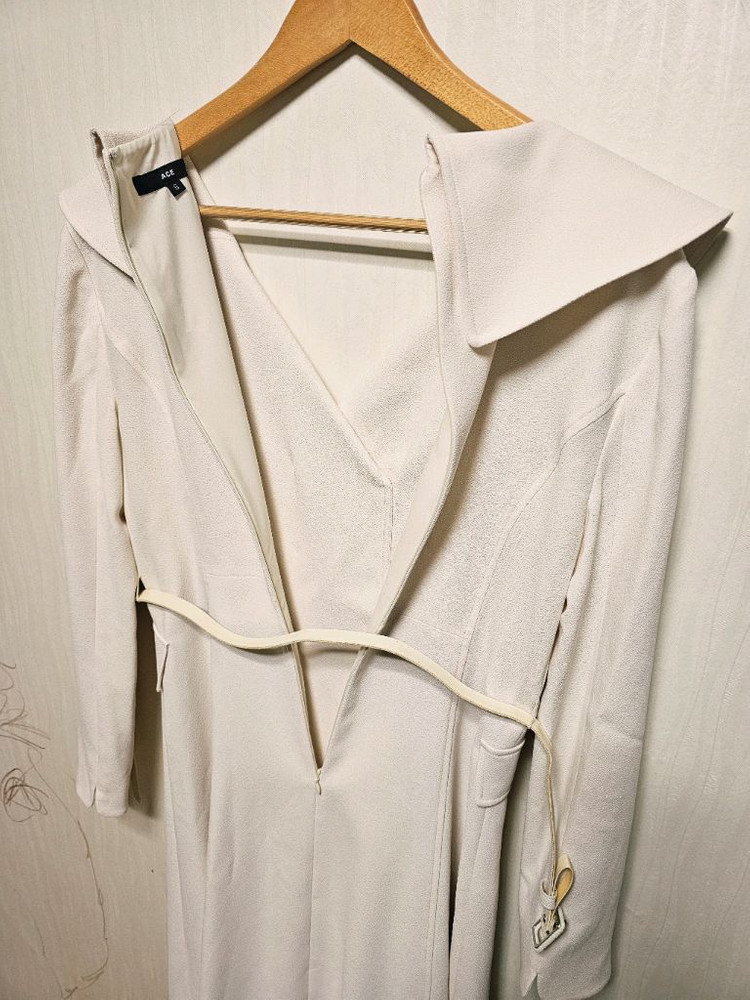 트렌치코트형 원피스 (새상품/봄신상/하객룩/S)--8