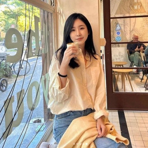 유에르(YUERE) 오버사이즈 셔츠 프리사이즈 새상품 이미지