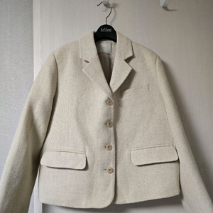 베이지무드 울 해링본 고퀄 트위드 자켓