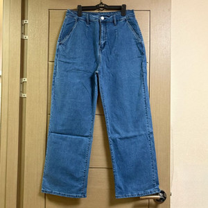 (새상품) 허리밴딩 스판 와이드데님 88(XL)