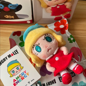 (새상품) 팝마트 몰리 앵그리 레드 인형 키링