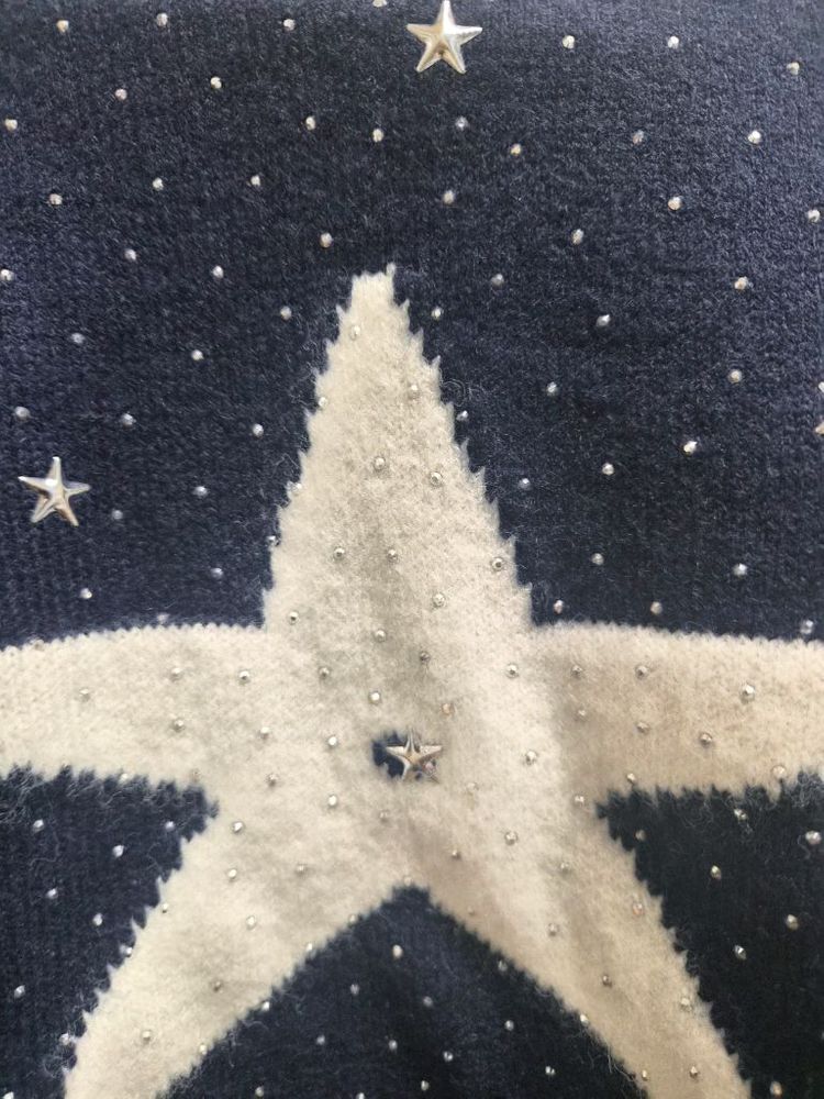 크리스찬디올 반짝이 별 니트--4