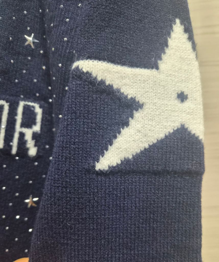 크리스찬디올 반짝이 별 니트--5