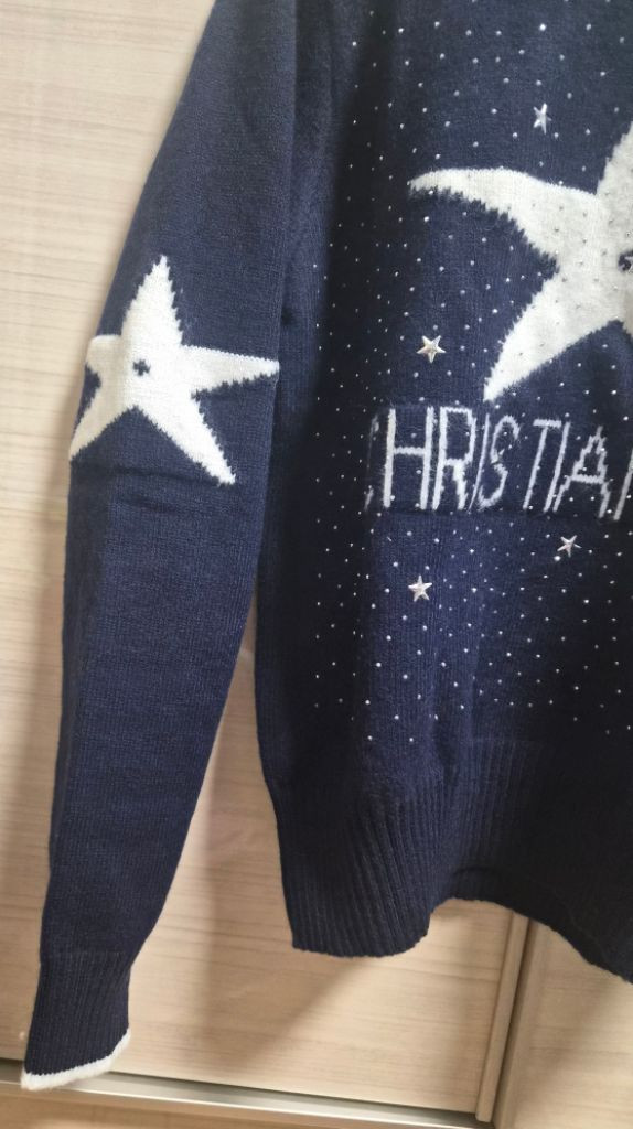 크리스찬디올 반짝이 별 니트--6