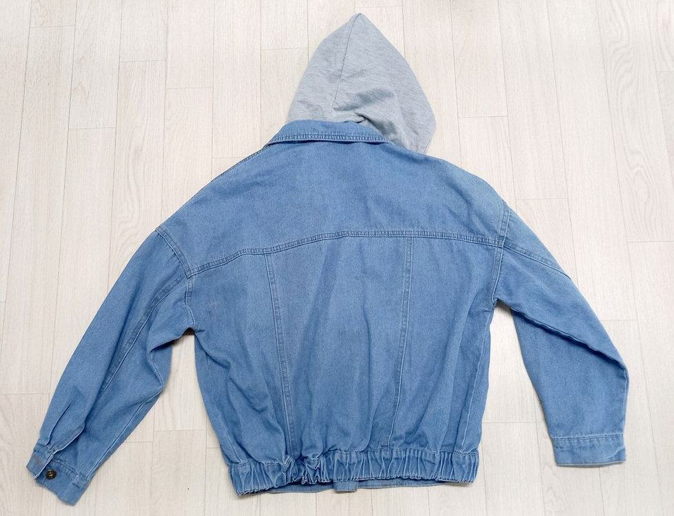 새상품 후드 청자켓-프리사이즈 이미지