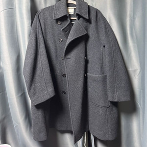 스튜디오 톰보이 코트 그레이 더블코트 모88%