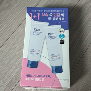 (새상품) 아크웰 버블프리 클렌징젤 160ml 1+1 기획세트