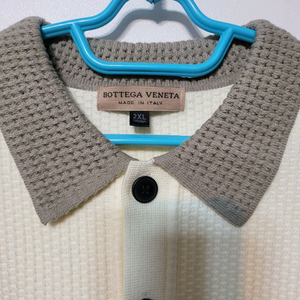 보테가 웨빙 니트 카라셔츠