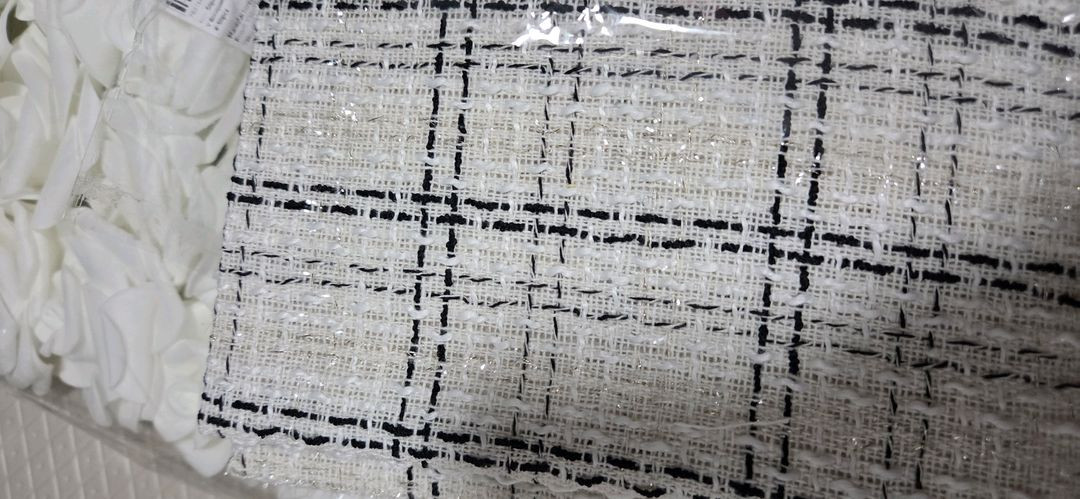 [꽃다발 만들기] 트위드 원단, 하얀 꽃 (이거전부 택포 2만)--3