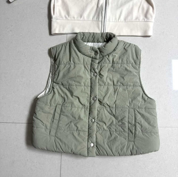 아동후드, 아동패딩조끼 새상품 2개 일괄 (유아후드, 유아패딩조끼) 이미지