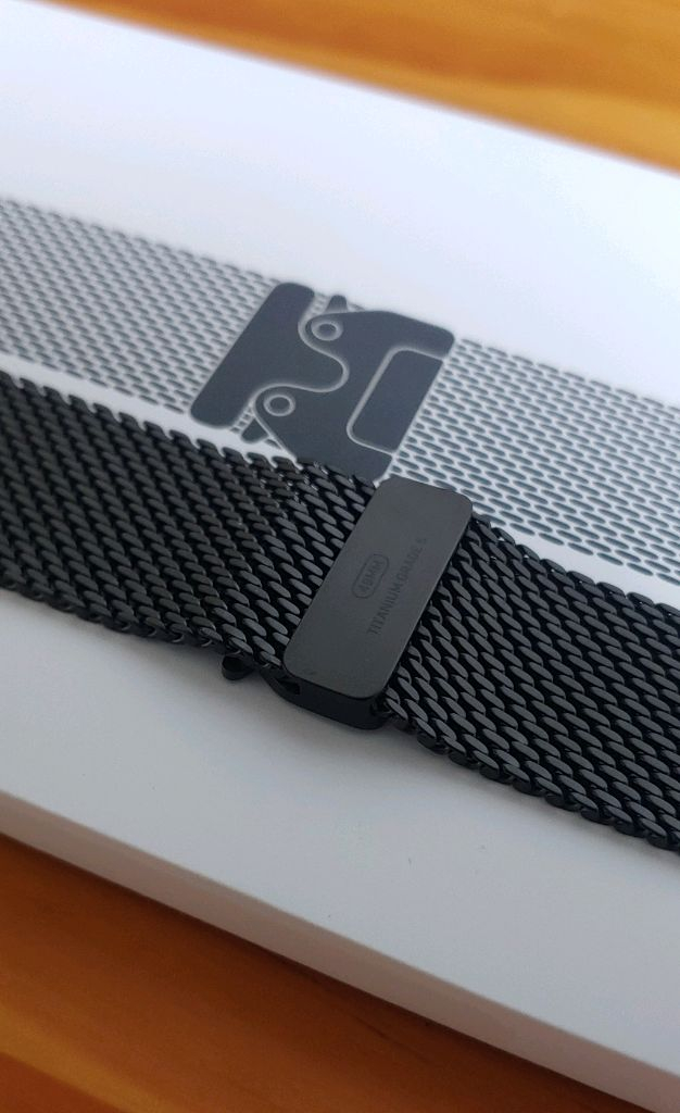 Apple 정품 2025 애플워치 티타늄 밀레니즈 루프 S 블랙--2