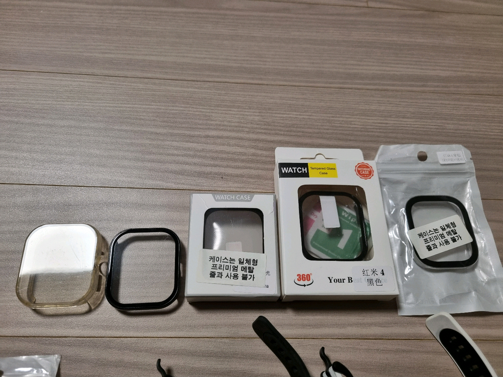 레드미워치4 블랙 풀박 + @ 판매합니다--3