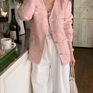 바이씨니 제작 포린수술 자켓 핑크