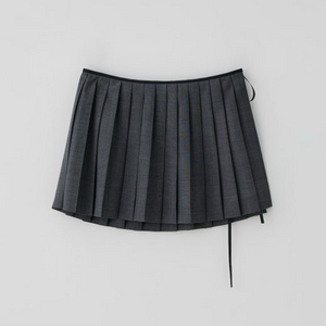 TANNAT 타낫 플리티드 레이어드 랩 스커트 S 이미지