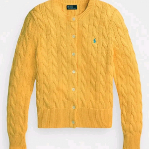 케이블 니트 가디건