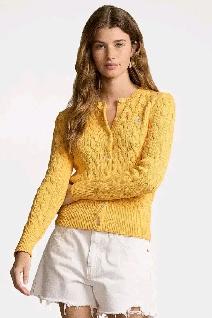 케이블 니트 가디건--2