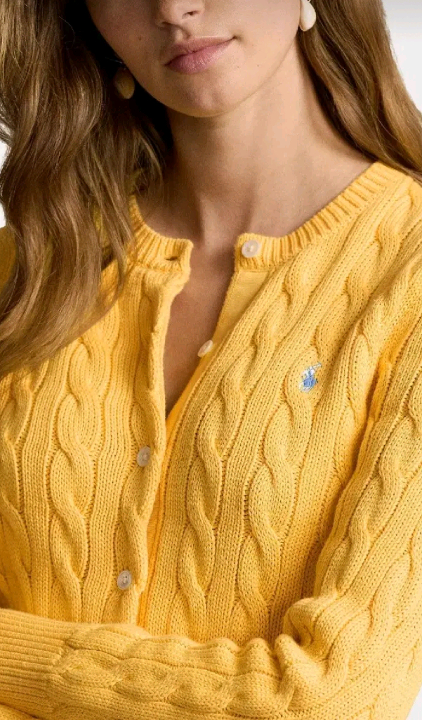 케이블 니트 가디건--3