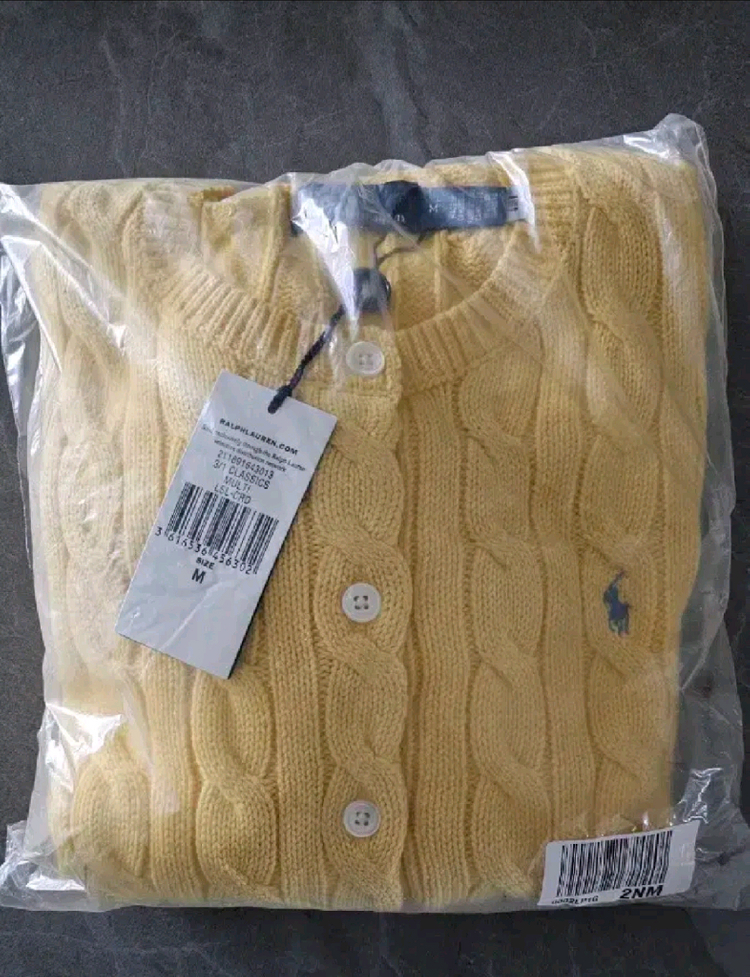 케이블 니트 가디건--4