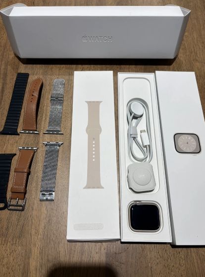 애플워치8 45mm GPS 풀박스, 스트랩 포함--1