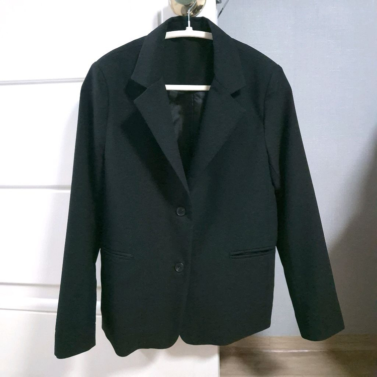 커먼유니크 검정 블레이저 m 이미지