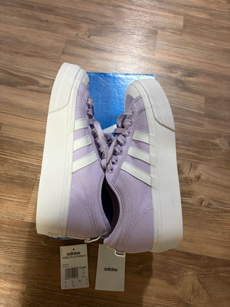 실착5분] 아디다스 니짜 플랫폼 W 라벤더 스니커즈 270--2