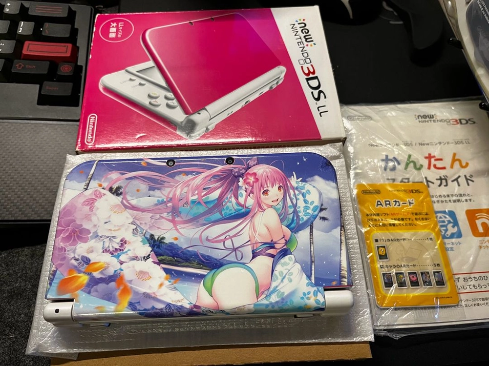 닌텐도 정품 new3ds xl 핑크 s급 박스셋 이미지