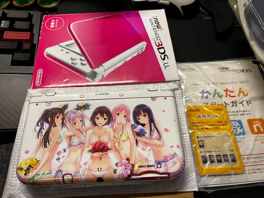 닌텐도 정품 new3ds xl 핑크 s급 박스셋 이미지